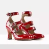 Animal Toe Three-Strap Schuh