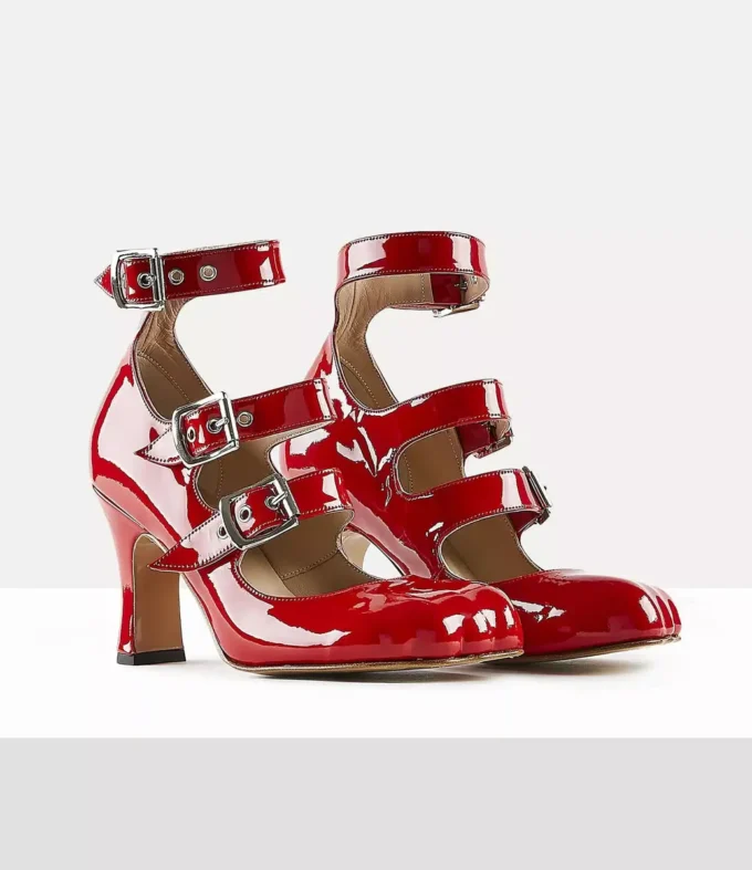 Animal Toe Three-Strap Schuh