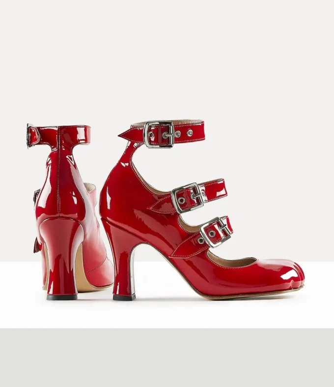 Animal Toe Three-Strap Schuh