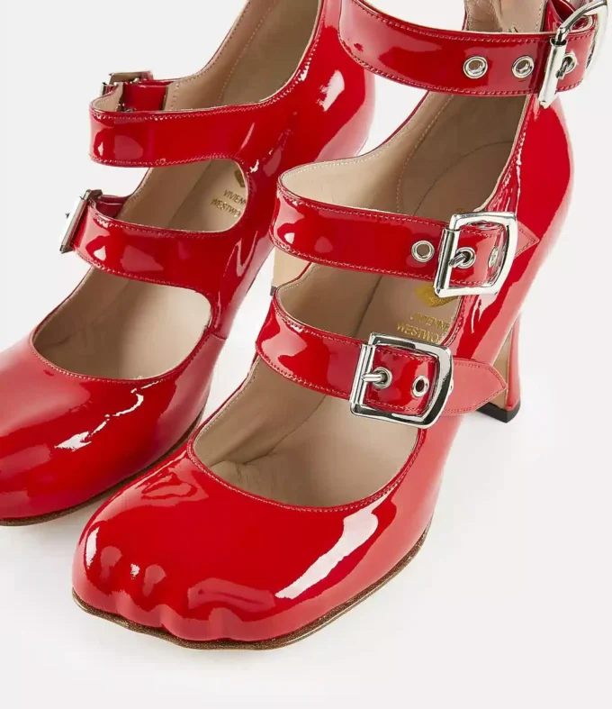 Animal Toe Three-Strap Schuh