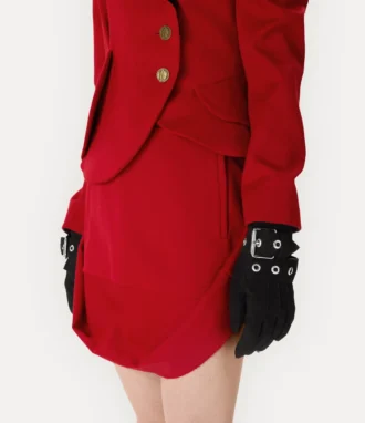 Handschuhe mit Gürtelschnalle