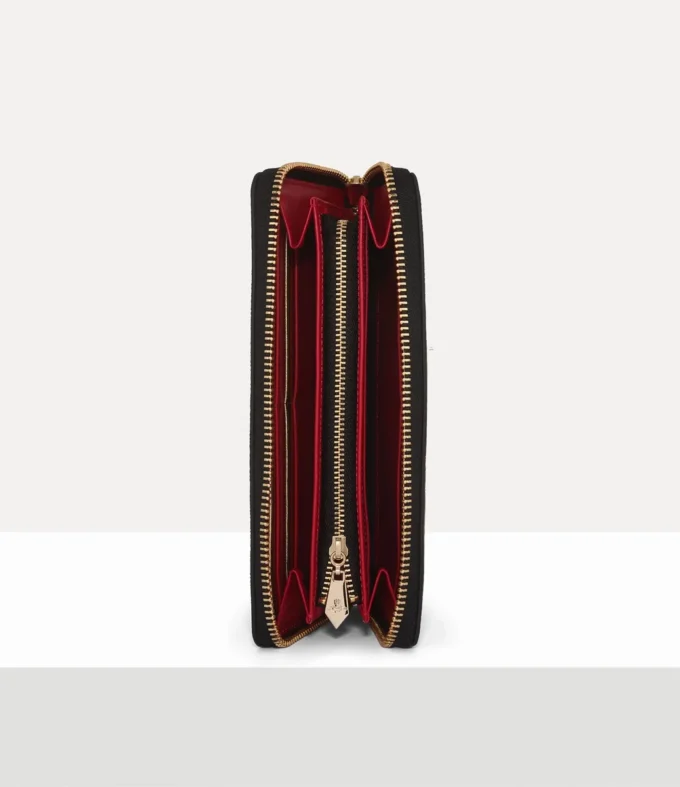 Lange Geldbörse mit Reißverschluss