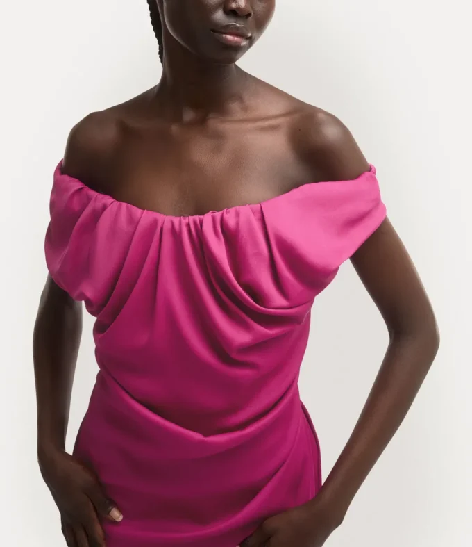 Langes Ginnie Amber Kleid