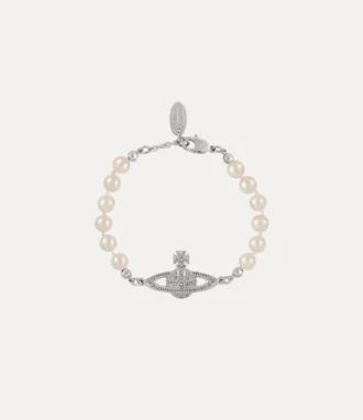 Mini Bas Relief Pearl Armband