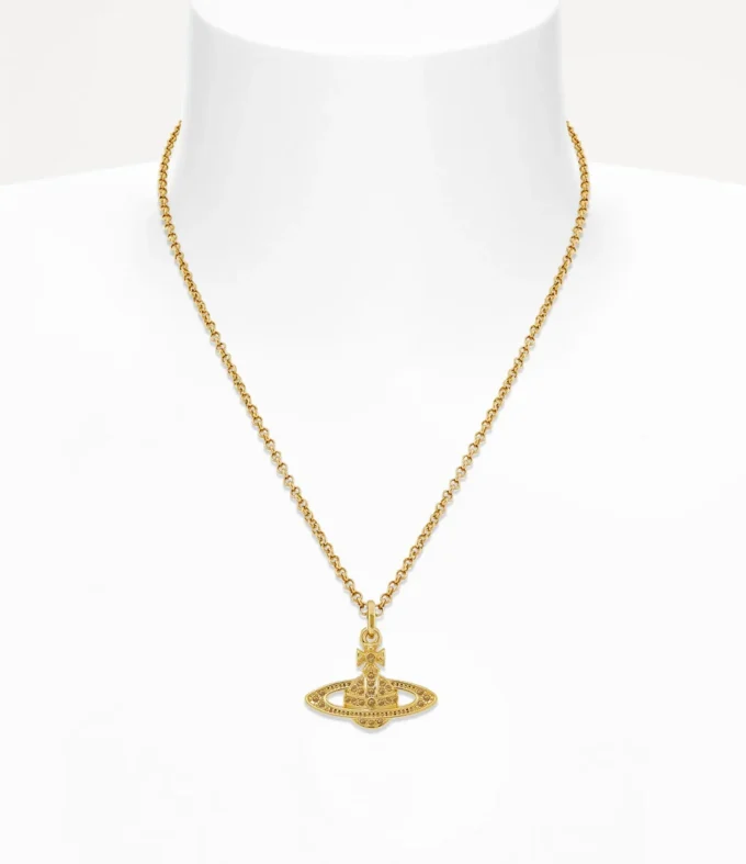 Mini-Basrelief-Anhänger-Halskette