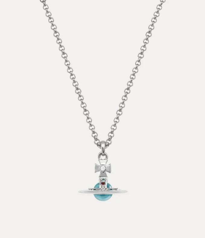 Neue Petite Orb-Anhänger-Halskette