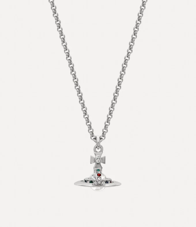 Neue Petite Orb-Anhänger-Halskette