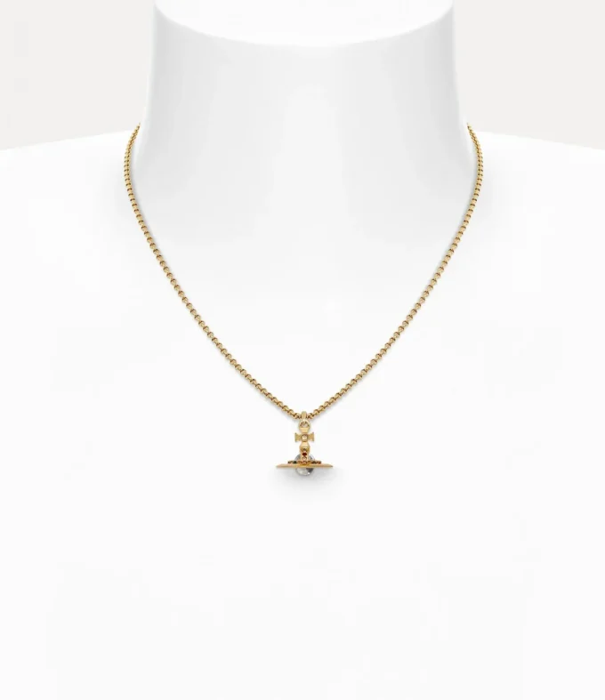 Neue Petite Orb-Anhänger-Halskette