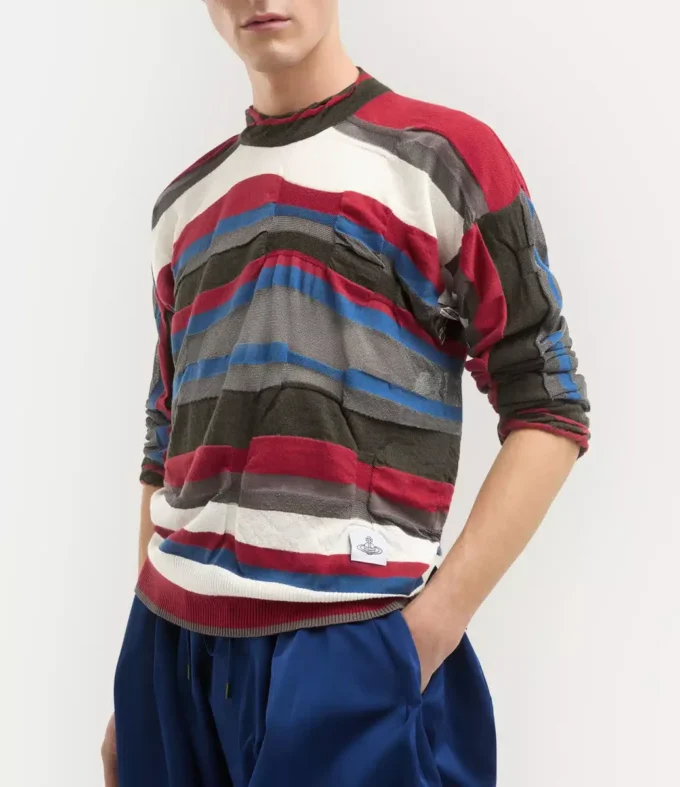 Pullover „Drunken Striped”