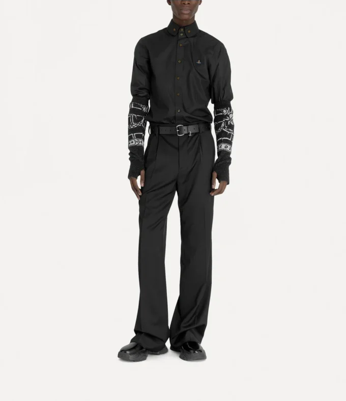 Zwei-Knopf-Krall-Hemd