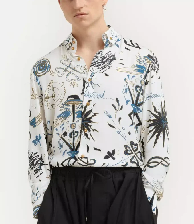 Zwei-Knopf-Krall-Hemd